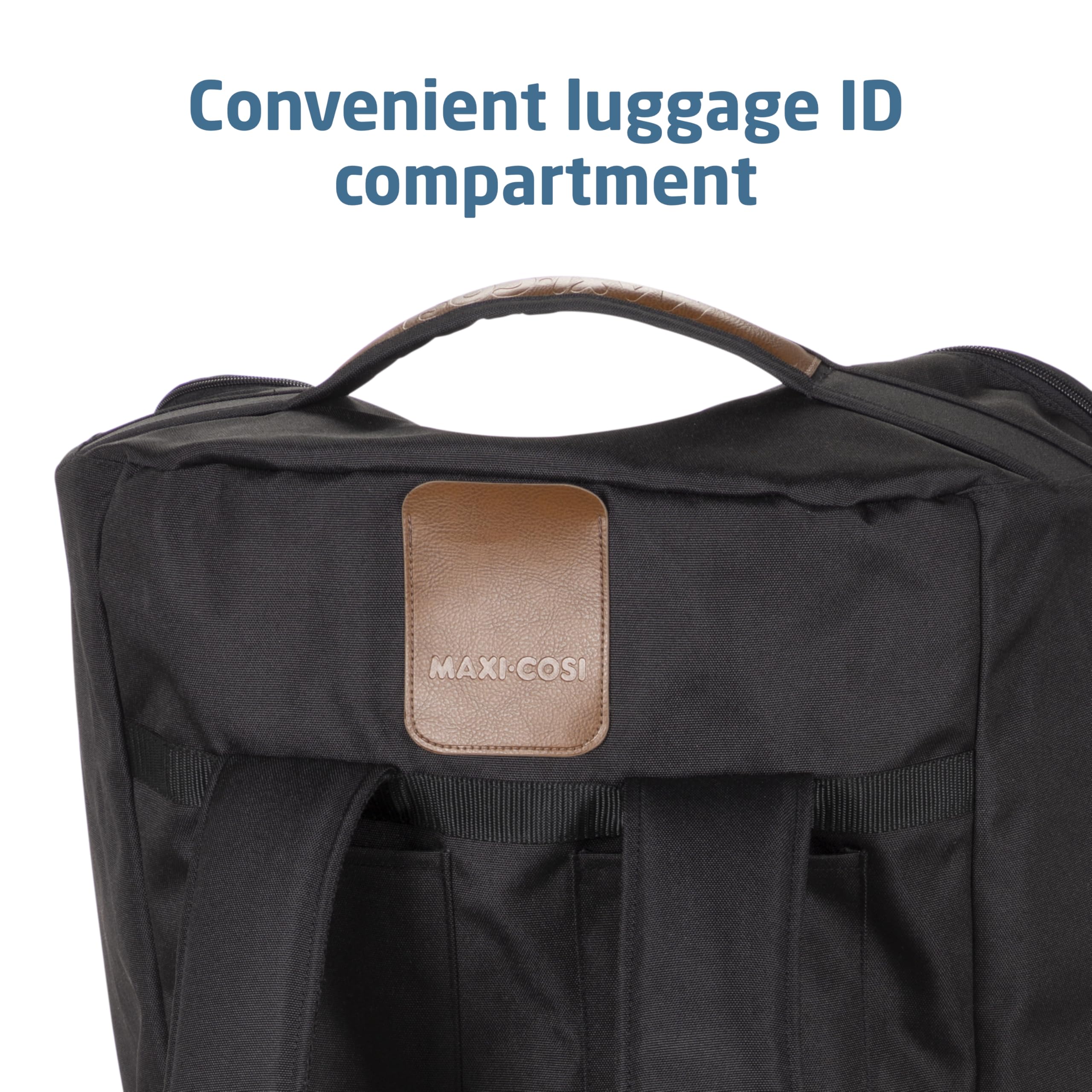 Maxi-Cosi Wheeled Car Seat Travel Pack - Lightweight & Portable Infant Car Seat Stroller Combo for Airplane & Car Travel, Black - Perfect for Family Vacations & Road Trips