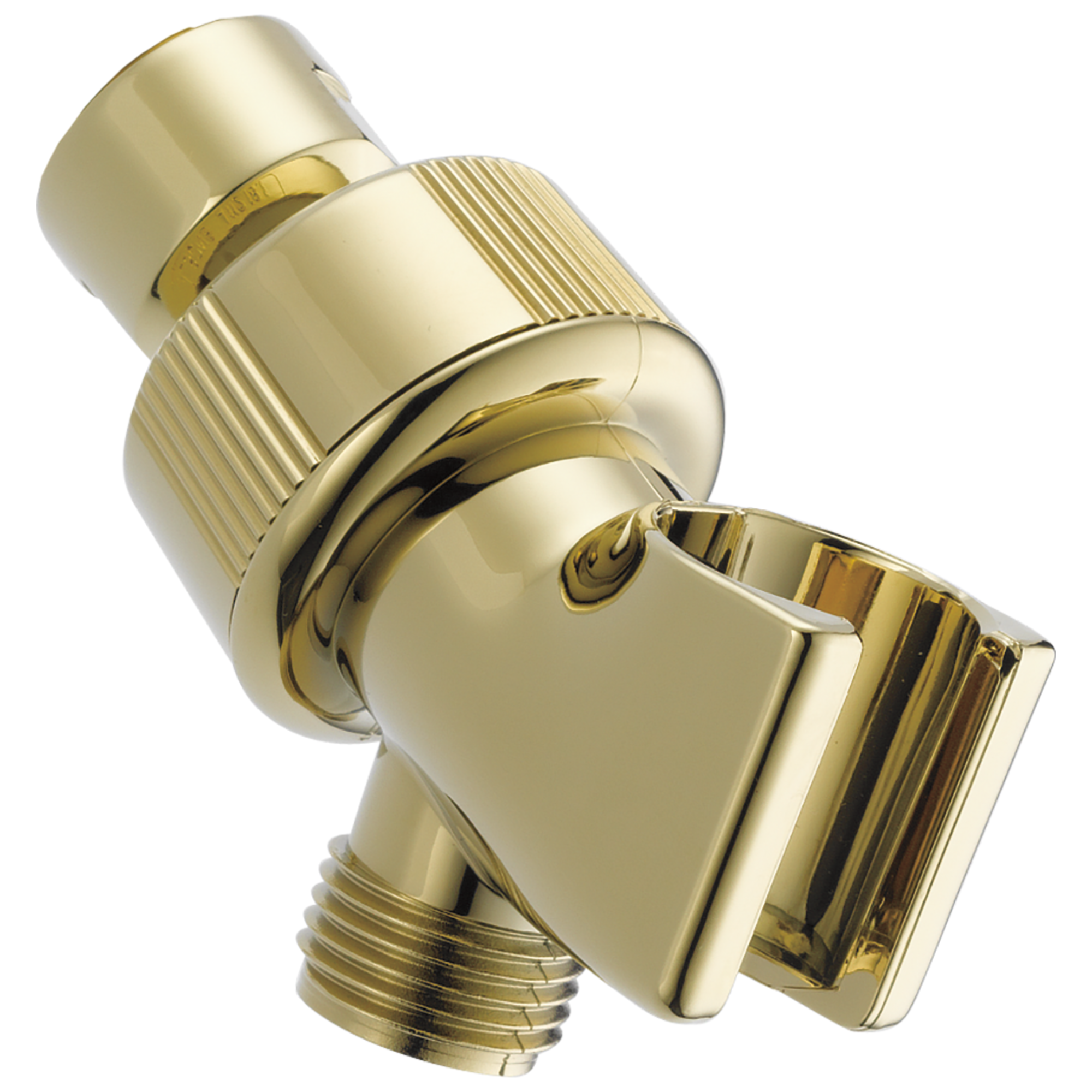 Delta U3401 PB PK Adjustable Shower Arm Mount for Hand Shower - Polished Brass Finish | Perfect for Bathroom Renovation & Spa-Like Shower Experience