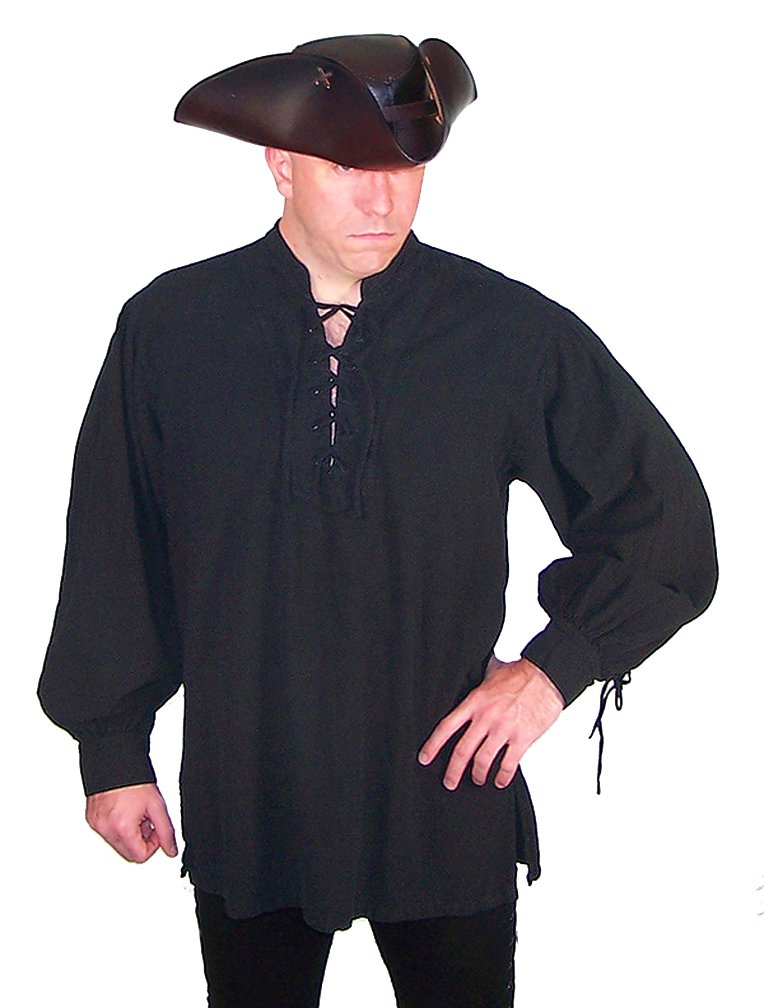 Authentic Pirate Shirt - Historical Privateer Costume for Men & Women | Perfect for Halloween, Cosplay, Renaissance Fairs & Themed Parties