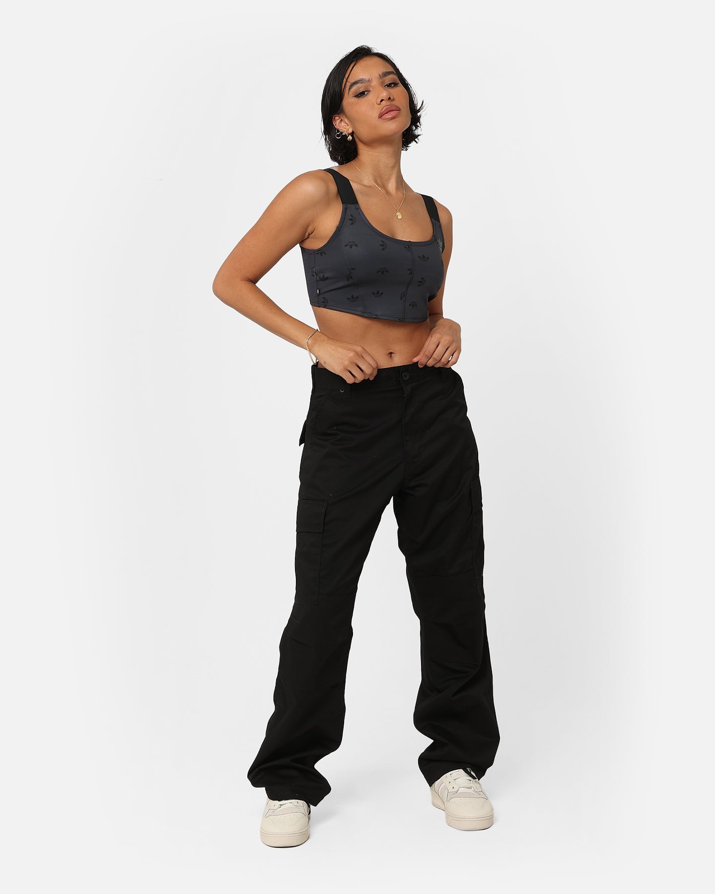 Adidas Women's Corset Bra - Supportive Sports Bra for Running & Workouts - Night Grey - Perfect for Gym, Yoga & Active Lifestyle