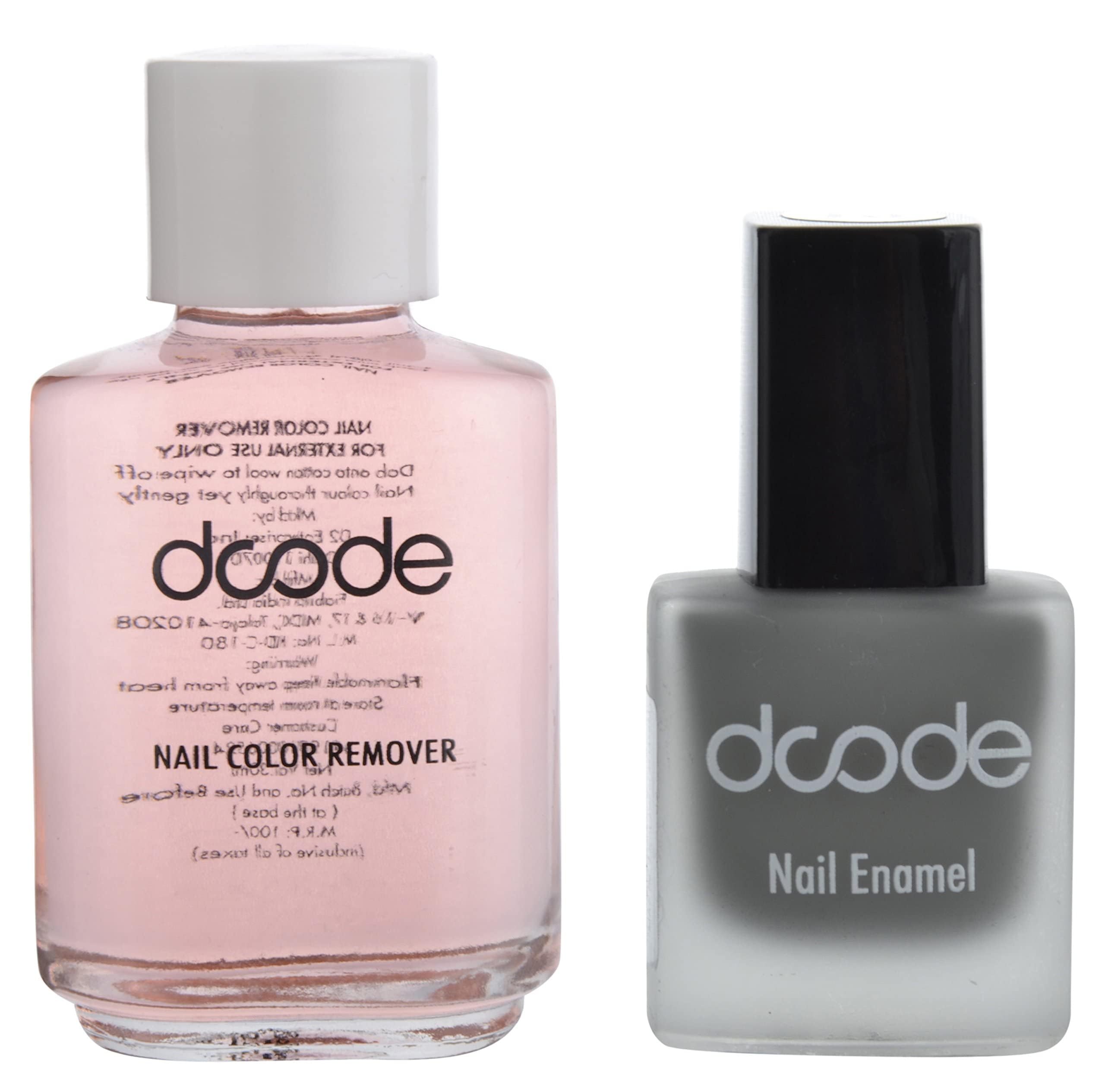 DSDE Nail Polish (9ml) & Nail Polish Remover (30ml) Set - Perfect for At-Home Manicures, Travel & Nail Care Kits