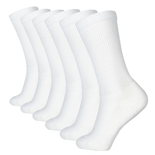 Crew/6 Pairs White