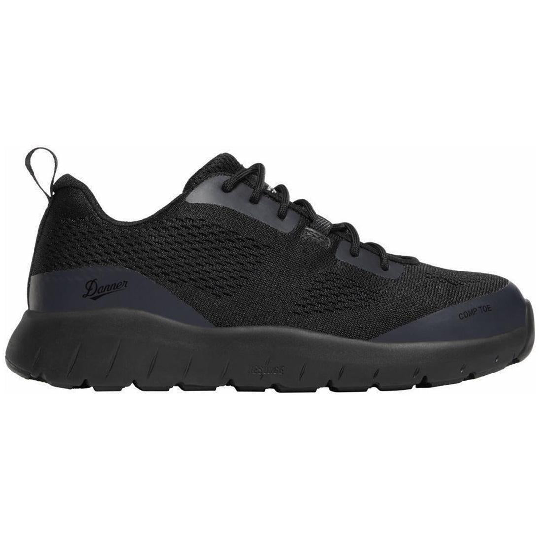 Run Time Women's 3 ESD Nano Toe Work Shoes - Black Safety Shoes for Women, Anti-Static, Slip Resistant & Comfortable for Nurses, Electricians & Industrial Workers