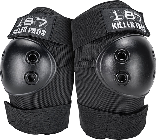 187 Standard Elbow Pads Junior Black - Youth Protective Gear for Skateboarding, Rollerblading & BMX - Durable Comfort for Young Athletes