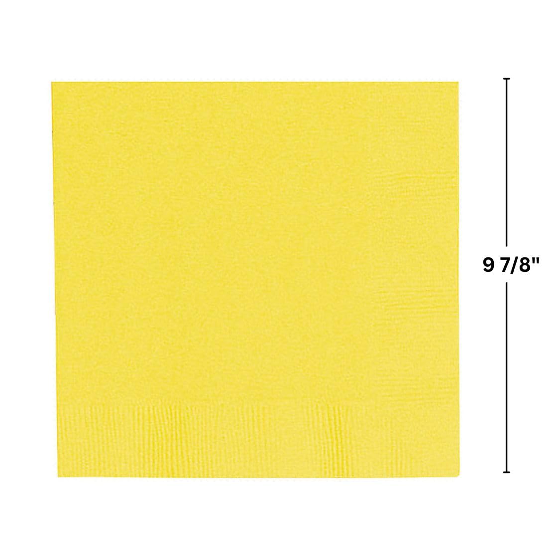 **Mimosa Yellow Paper Napkins 9 7/8