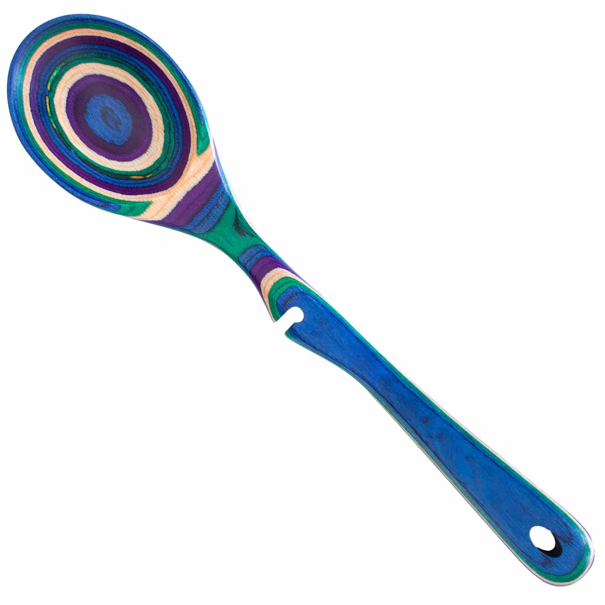 Baltique® Mumbai Collection Notched Cooking Spoon - Premium Wooden Kitchen Utensil for Stirring, Serving & Mixing - Perfect for Cooking, Baking & Food Preparation