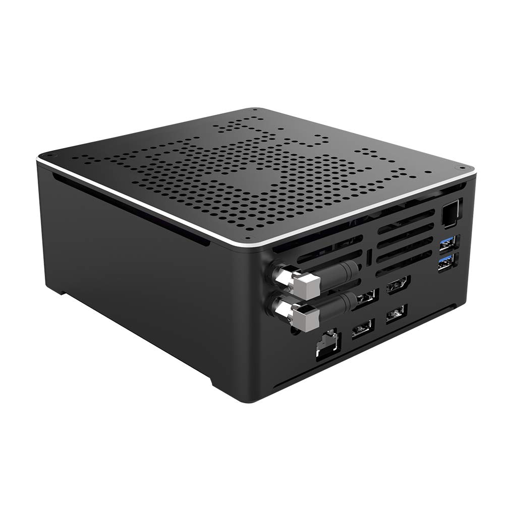 HUNSN 4K Mini PC - Intel i9 10980HK 8-Core, 8GB RAM, 512GB SSD + 1TB HDD, Windows 11/Linux Ubuntu, Dual LAN, HDMI/DP/Type-C - Perfect for Home Theater, Office Work & Virtualization (Proxmox/VMware/ESXi/KODI)