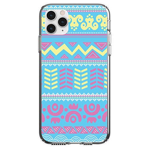Yellow Pink Blue Aztec Tribal On Clear Case