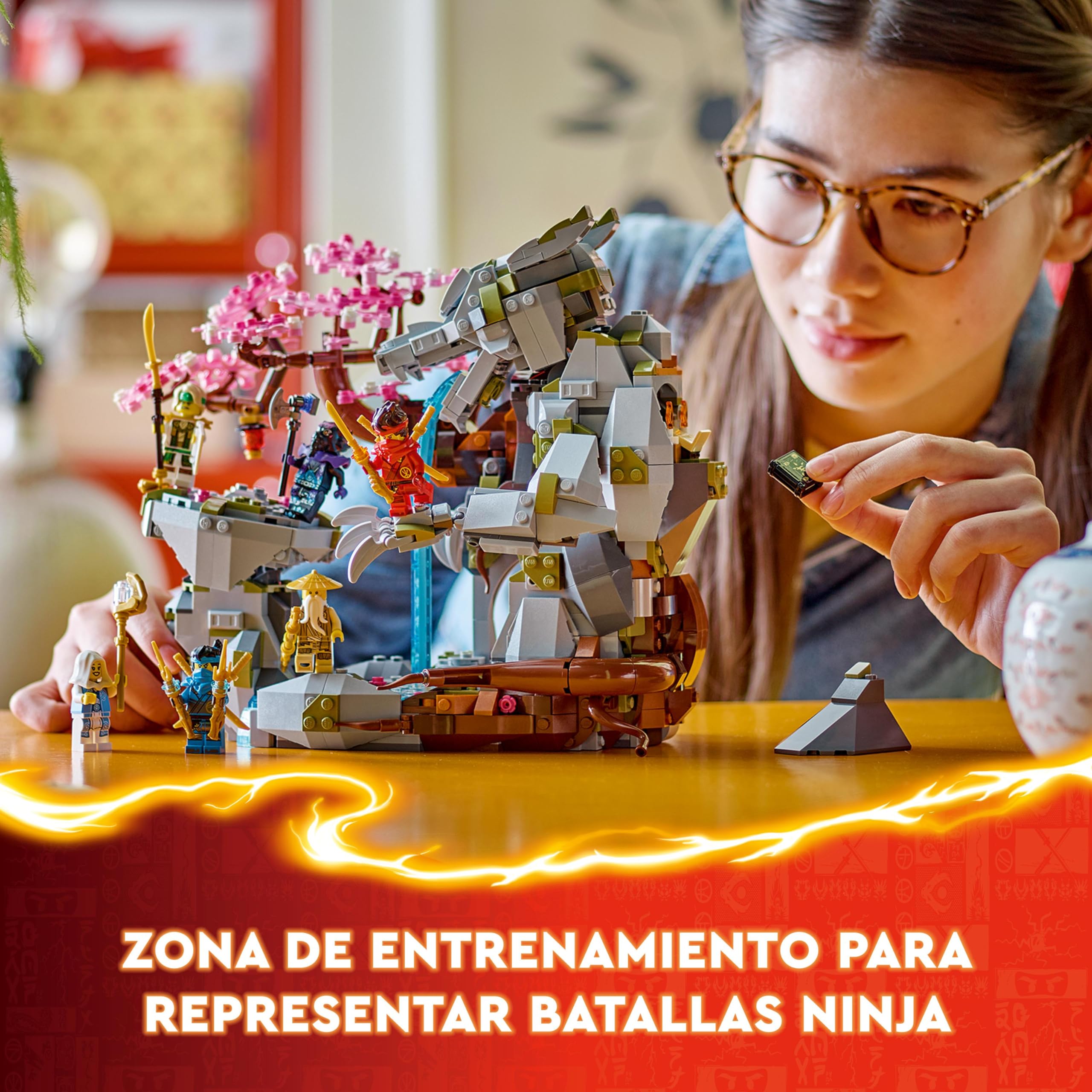 LEGO Ninjago Dragon Stone Sanctuary Building Set with 6 Ninja Minifigures - Adventure Play & Display Model - Gift for Kids Ages 13+ (71819) | Perfect for Role-Playing Battles & Collector's Showcase