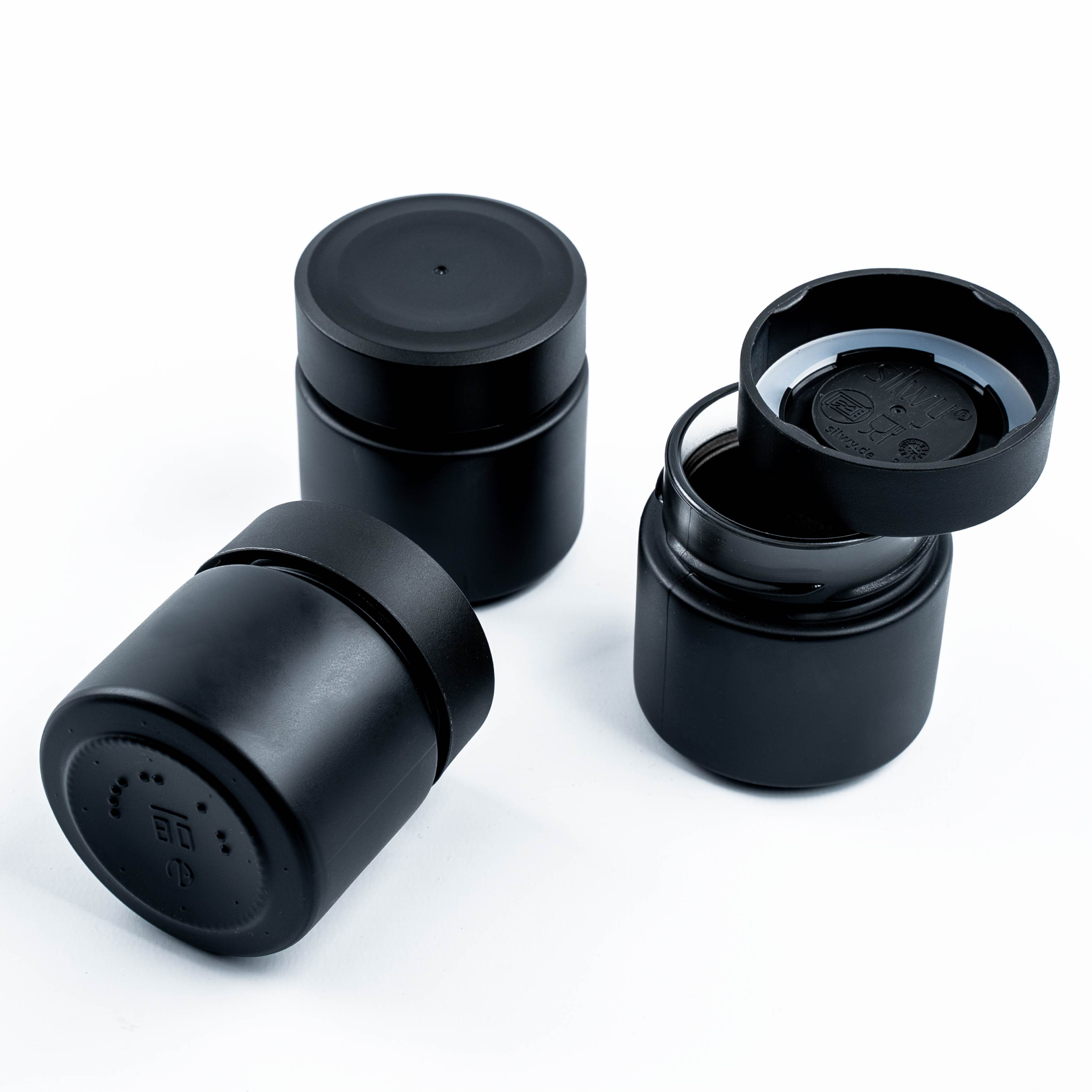 Premium Black Magnetic Spice Jars 125ml with Wooden Lid - Ideal for Kitchen Organization & Spice Storage