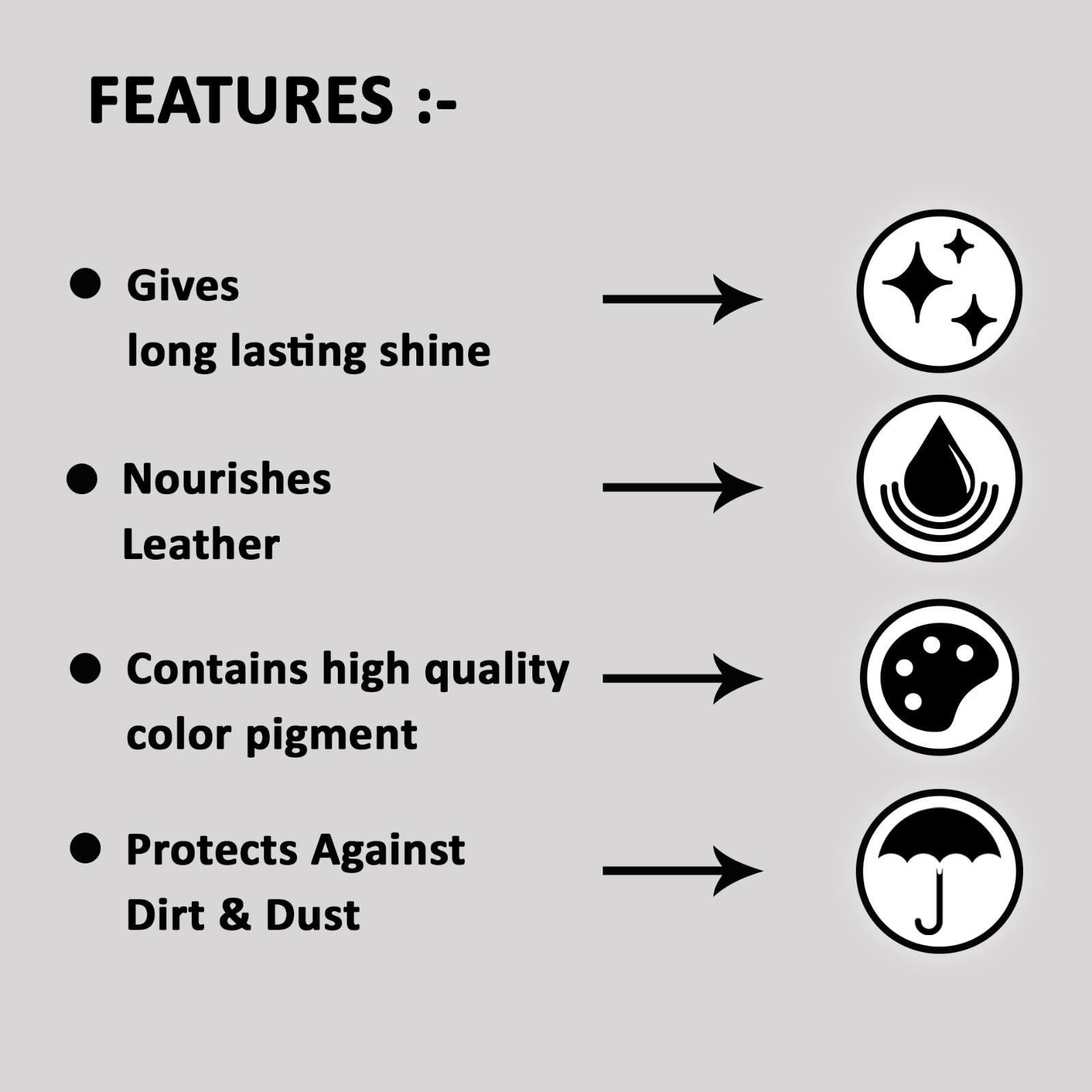 Polaris High Gloss Leather Shoe Moisturizer & Conditioner - Premium Leather Care for Shoes, Boots & Bags - Restores Shine & Prevents Cracking - Ideal for Dress Shoes, Work Boots & Leather Accessories