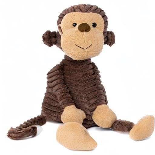 Adorable Monkey Plush Pillow Toy - Soft & Squishy Kawaii Stuffed Animal for Kids, Boys & Girls - Perfect for Cuddling, Bedroom Decor & Stress Relief | Cotton Squishmallow Style Cute Plushies