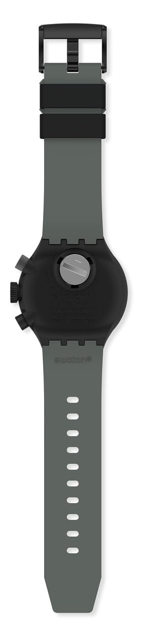 Swatch SB02B400 Quartz Casual Watch with Silicone Strap - Black, 20mm Band for Men & Women | Perfect for Everyday Wear, Office & Outdoor Activities