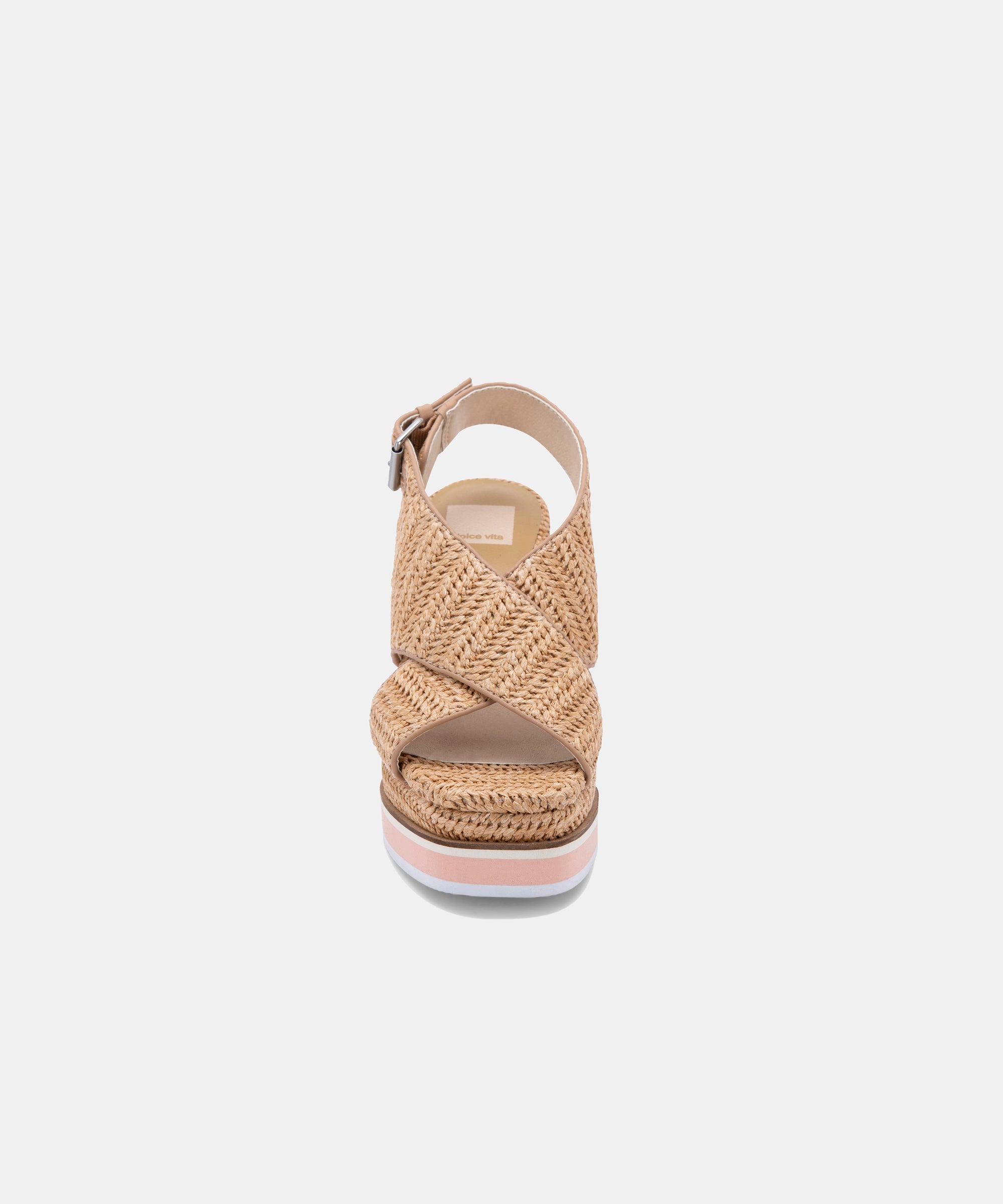 ODELIA Women's Natural Raffia Wedge Sandals - Comfortable Summer Beach Shoes for Walking, Travel & Outdoor Activities