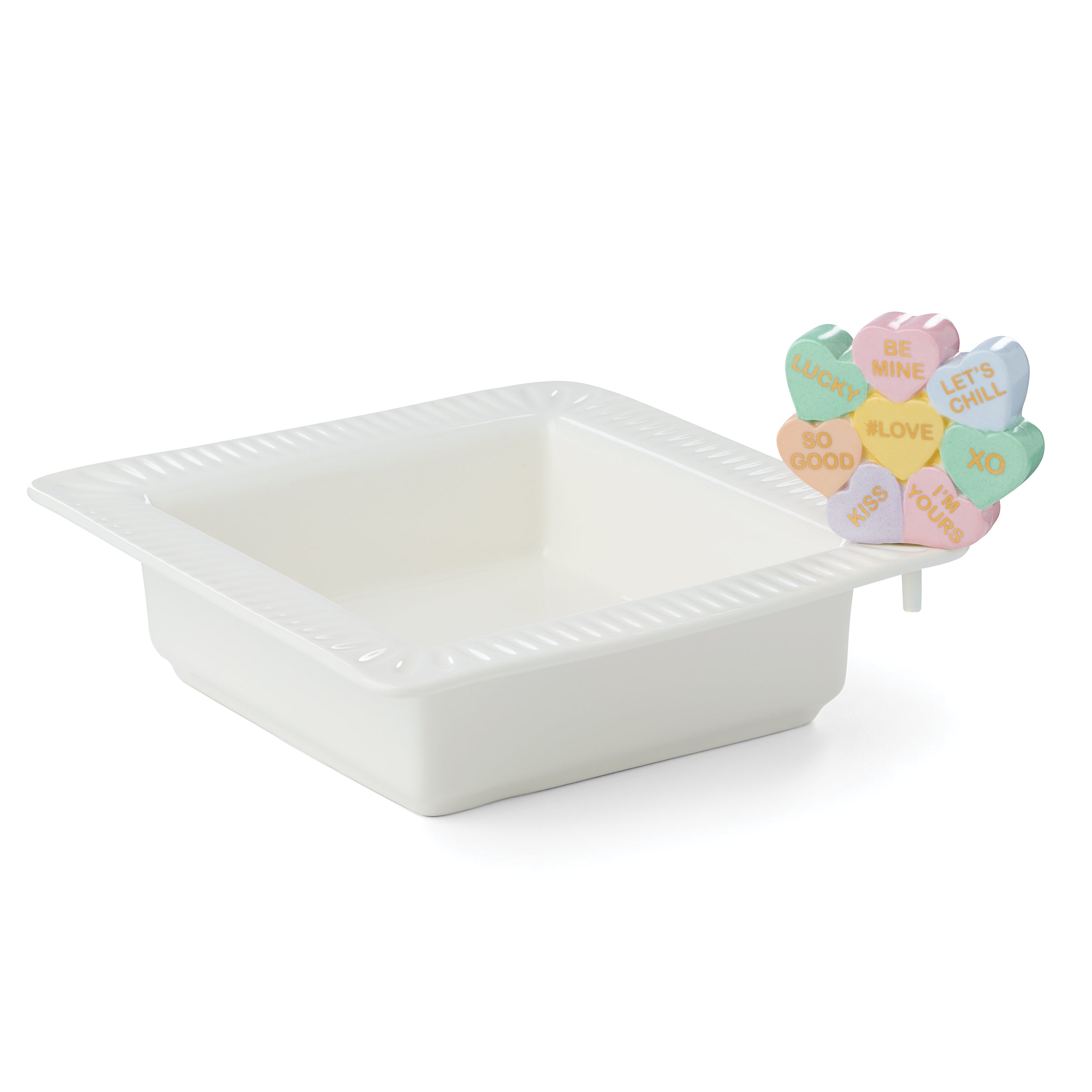 Premium Square Bowl & Heart Candy Set - Perfect for Party Favors, Wedding Decor, and Sweet Treat Displays
