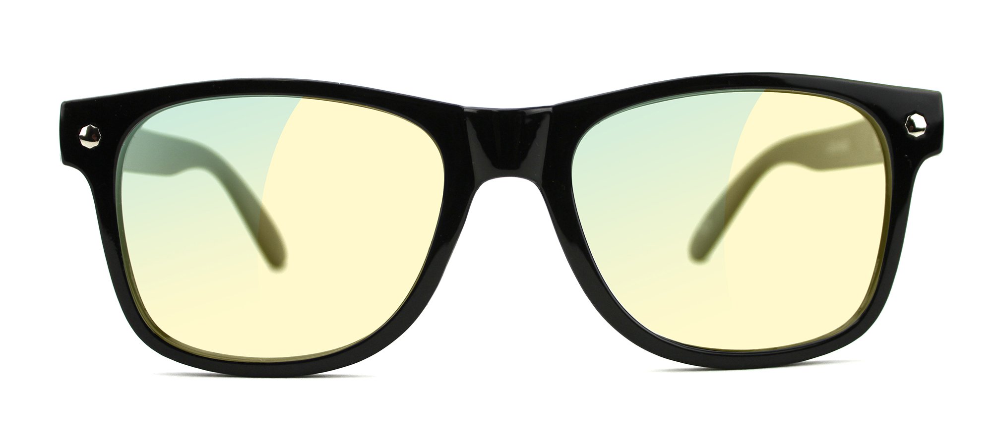 Blue Light Blocking Glasses for Computer & Gaming - Anti-Headache & Eye Strain Relief - Black Frame with Clear Lens - Perfect for Office Work, Online Classes & Late-Night Screen Use