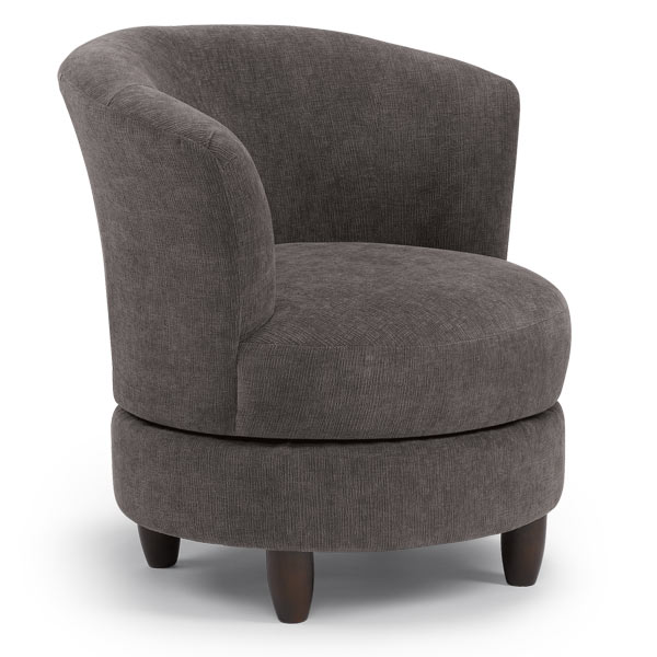 360-Degree Swivel Barrel Chair - Modern Accent Chair for Living Room, Office & Lounge - Comfortable Upholstered Seat with Sturdy Metal Base - Perfect for Reading, Relaxing & Entertaining