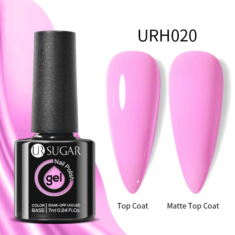 URH020 Solid Color Gel Nail Polish - 7ml Long Lasting UV/LED Soak Off Manicure - Perfect for Home & Salon Nail Art Designs
