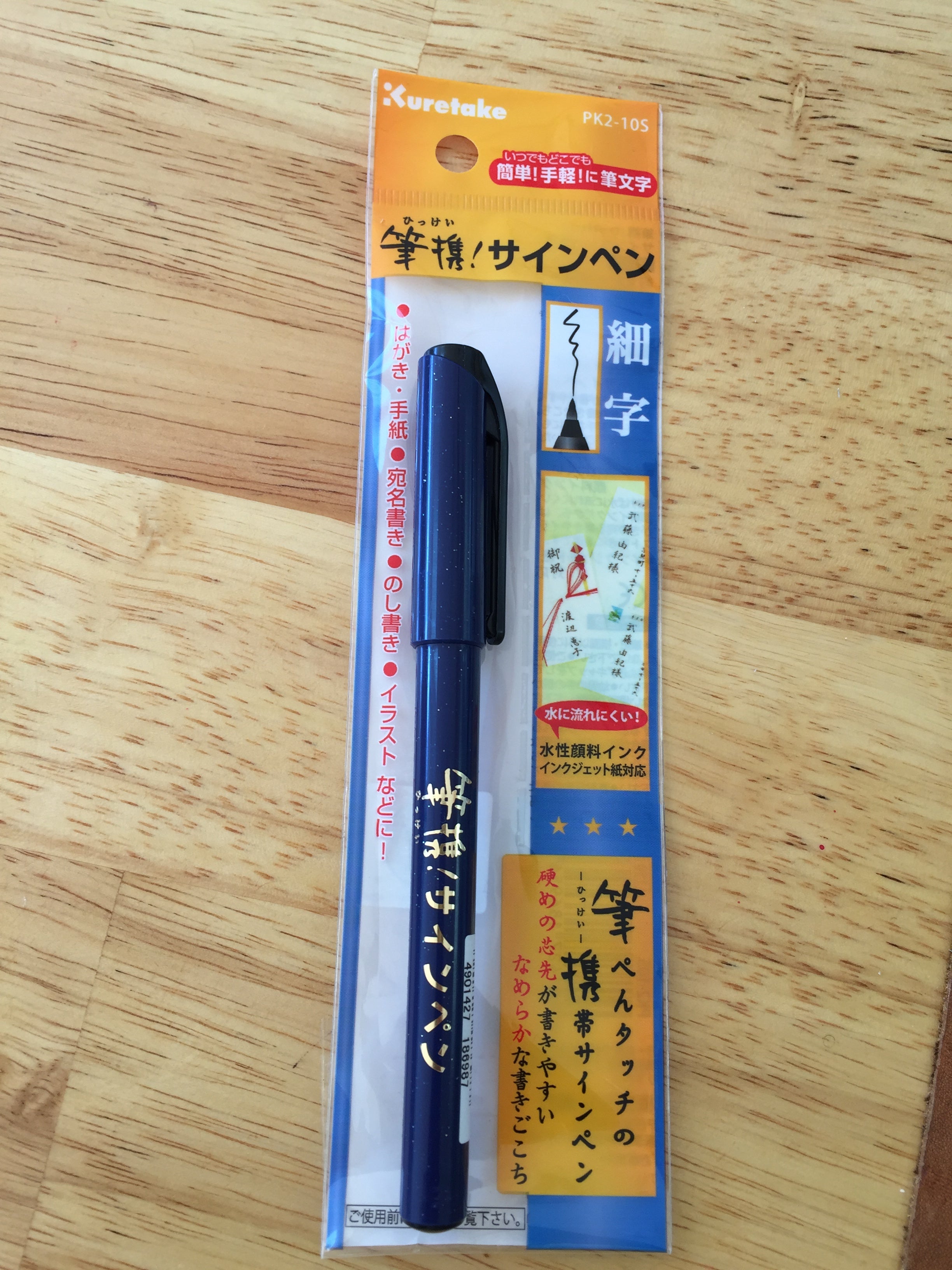 Kuretake Hikkei Fine Brush Pen - Premium Japanese Calligraphy & Art Marker for Lettering, Sketching, and Watercolor Painting