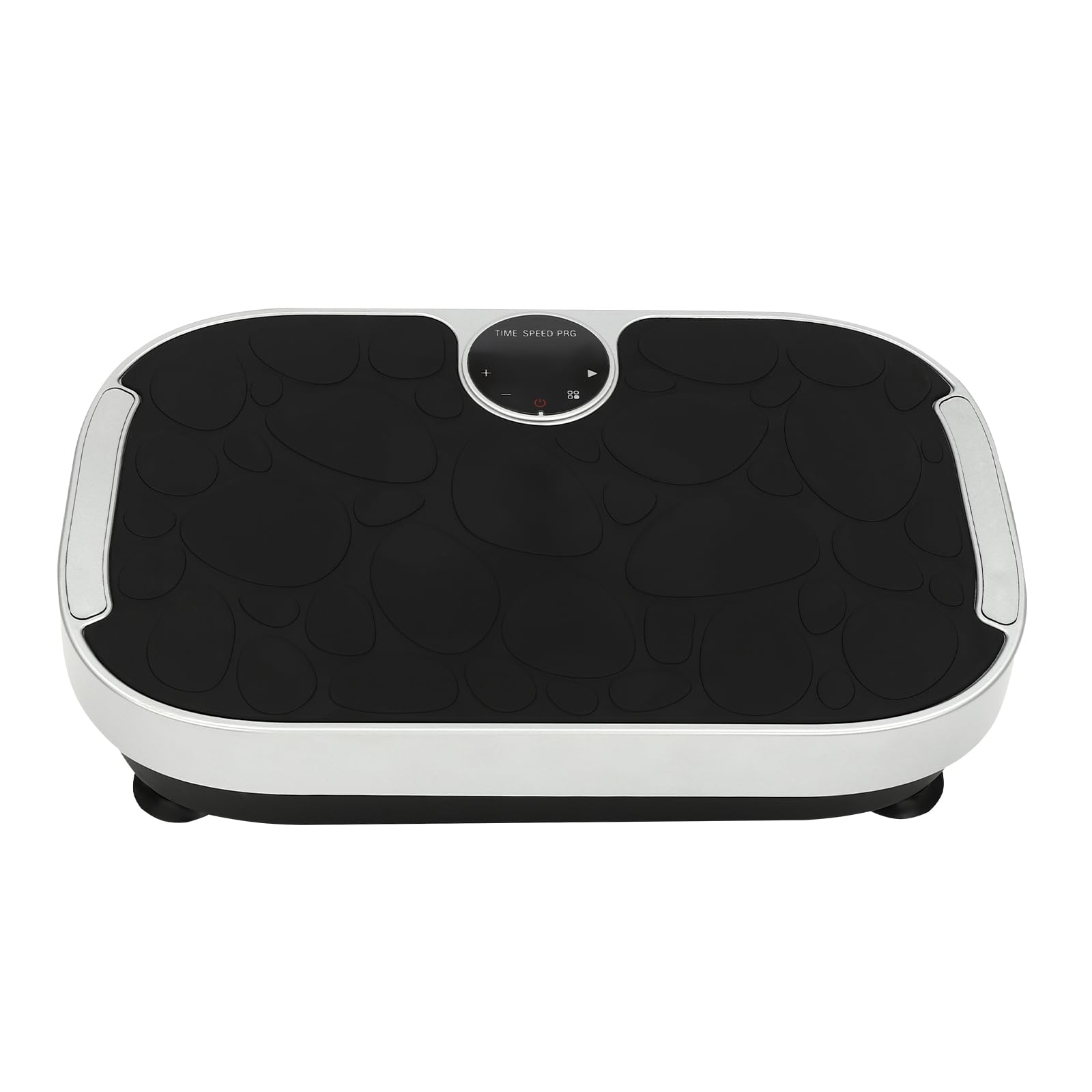 Vibration Plate Exercise Machine for Home Workout - Slim Curved Design Vibration Fitness Platform with 2 Resistance Bands, Lymphatic Drainage & Full Body Toning | Ideal for Weight Loss, Muscle Recovery & Relaxation