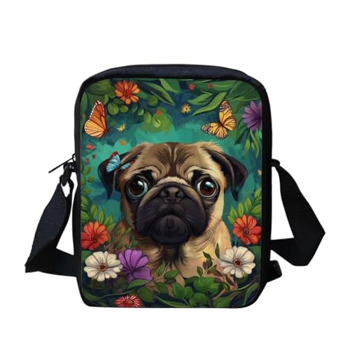 Cute Pug Floral