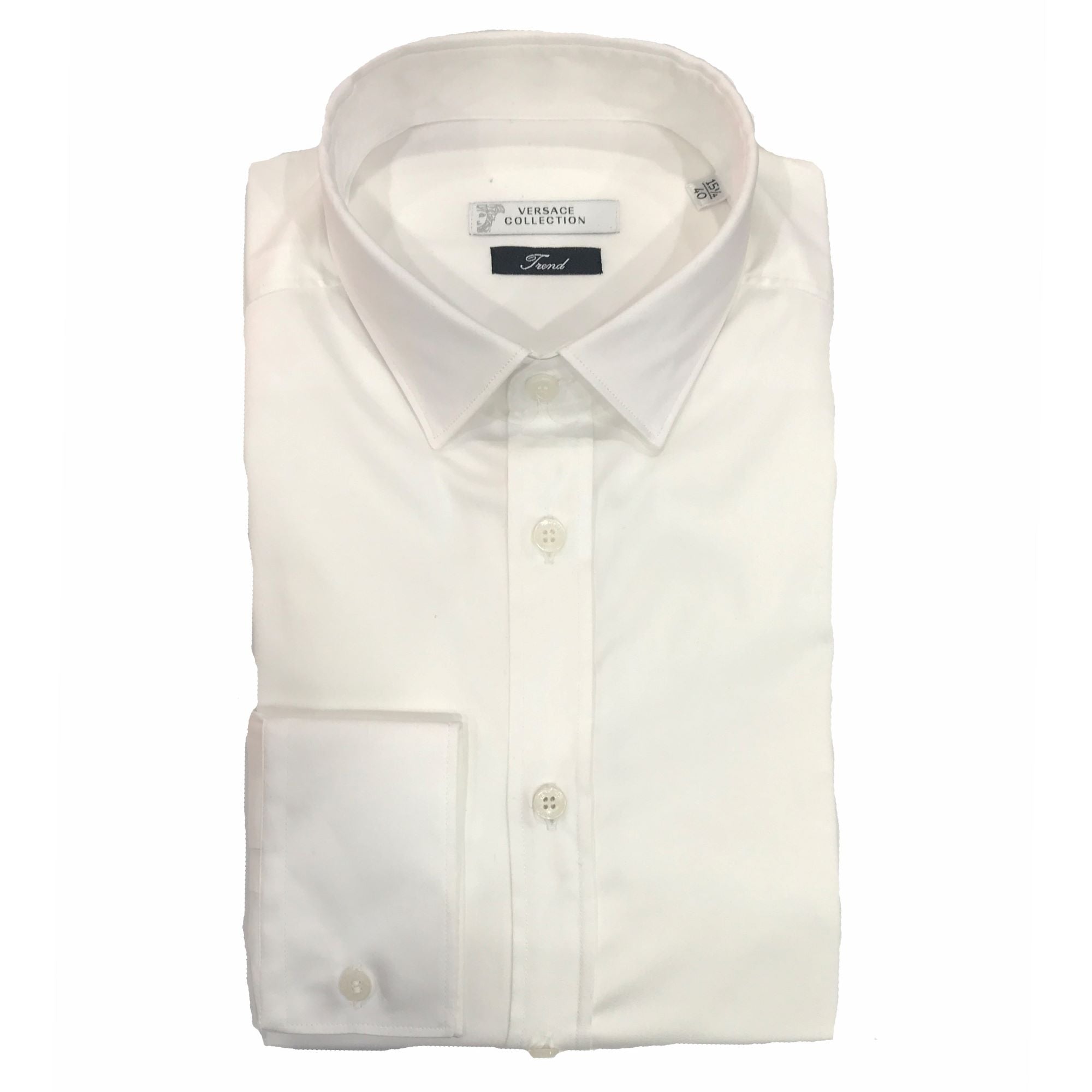 Versace Collection Men's Luxury Button-Down Shirt | Premium Cotton Dress Shirt for Business & Casual Wear | Formal & Office Outfit Essential