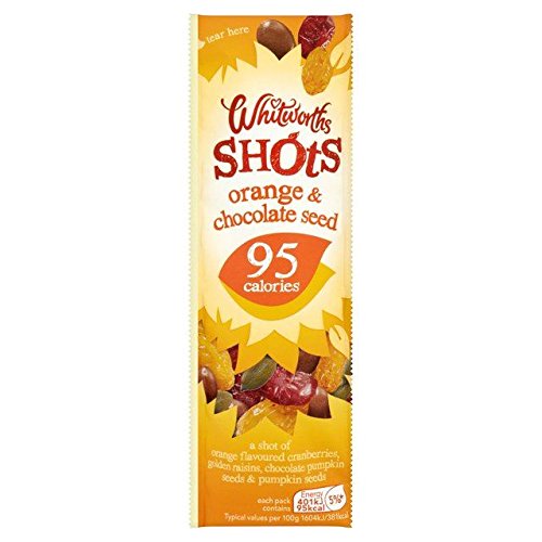 Whitworths Orange & Chocolate Seed Shot 25g - Healthy Snack for Energy Boost, Baking & On-the-Go Nutrition