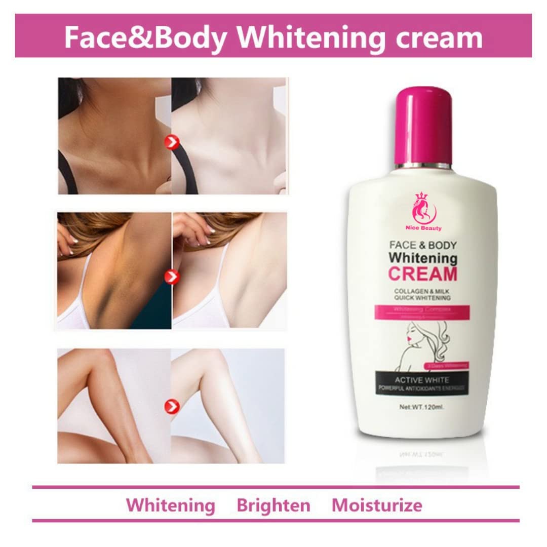 Whitening Face & Body Cream for Brightening Skin - Daily Use