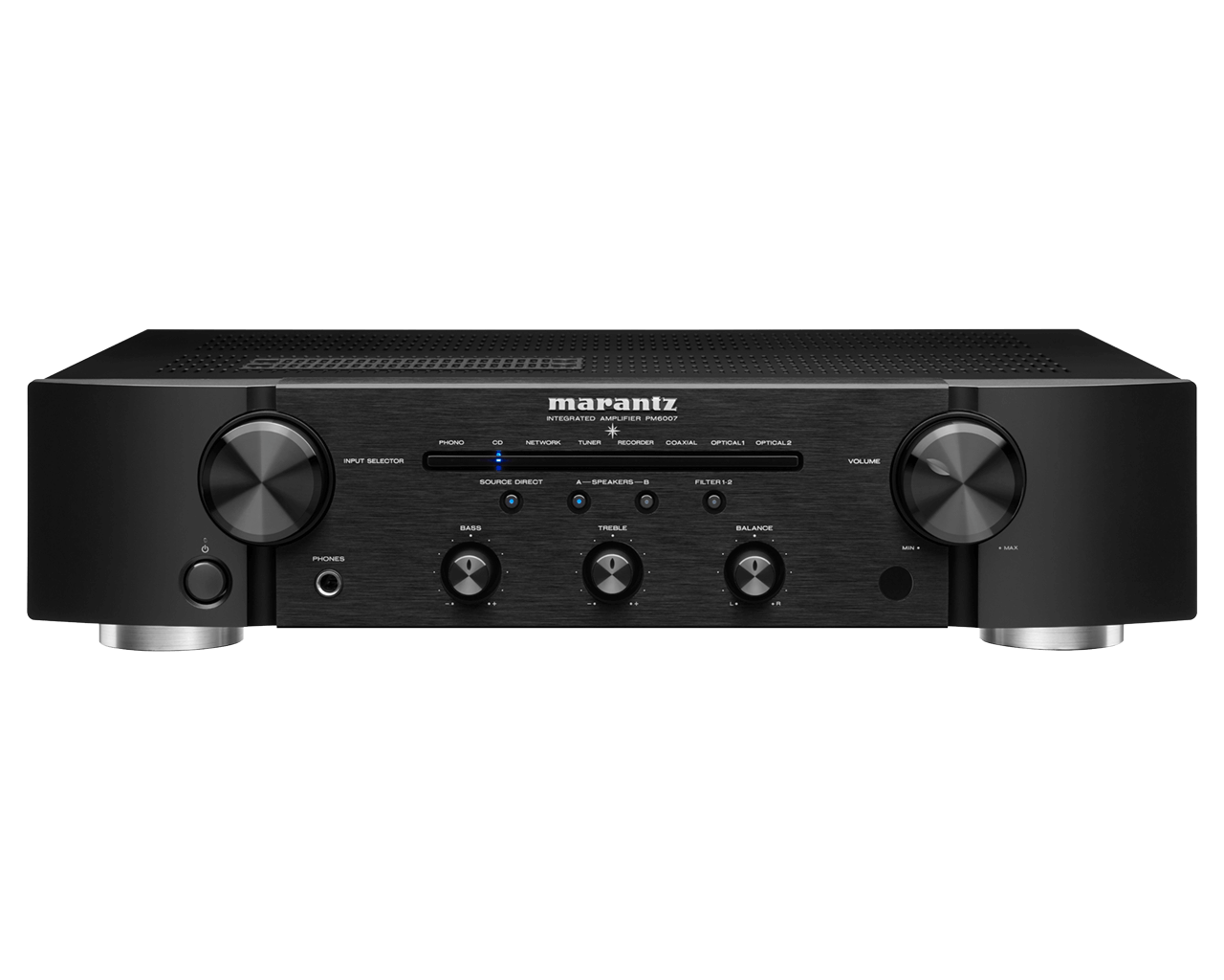 Marantz PM6007 Integrated Stereo Amplifier with Digital Inputs - High-Fidelity Audio for Home Theater & Music Listening