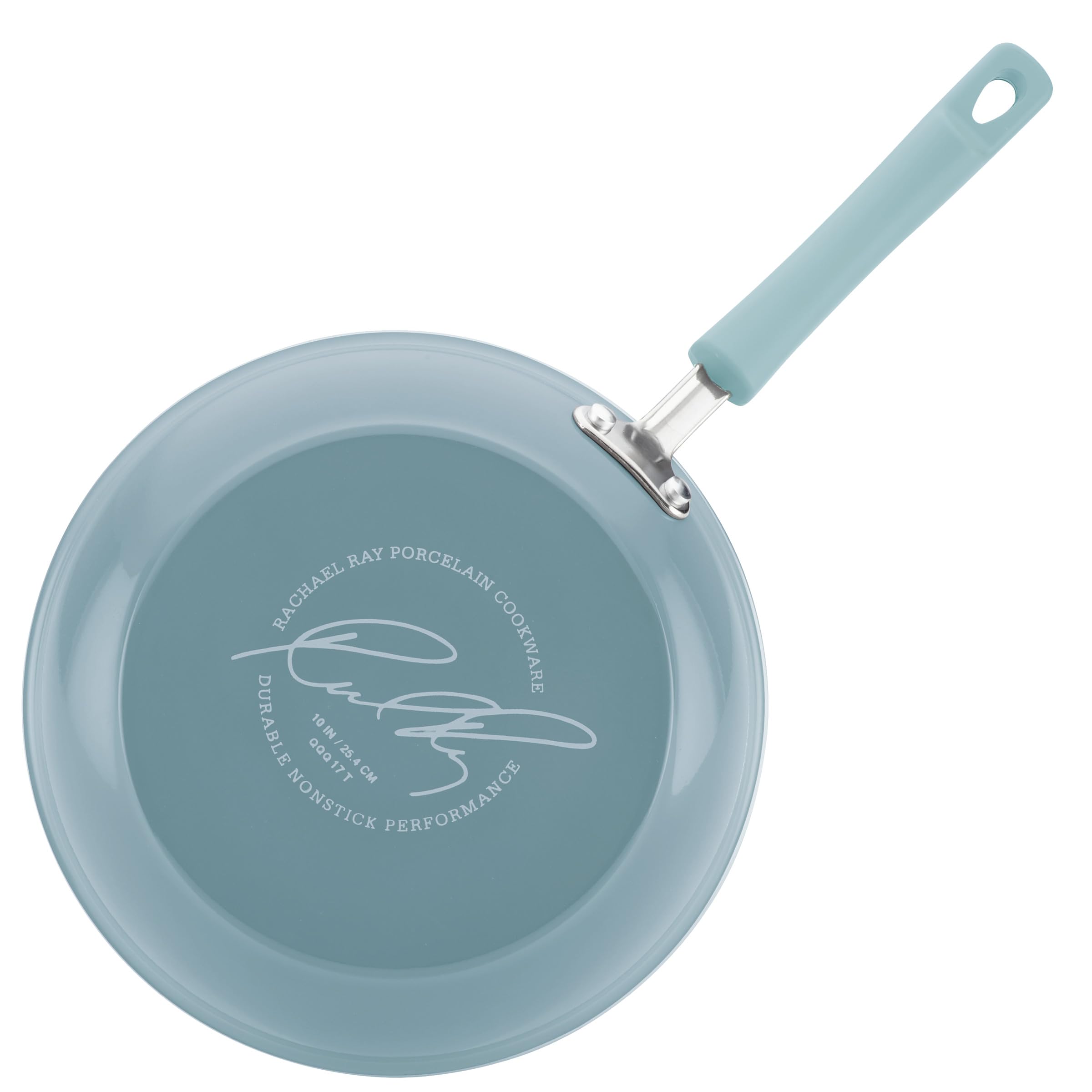 Rachael Ray Brights Nonstick 14-Piece Cookware Set with Crispy Sheet Baking Pan & Kitchen Tools - Sky Blue | Durable Pots & Pans for Baking, Roasting & Everyday Cooking