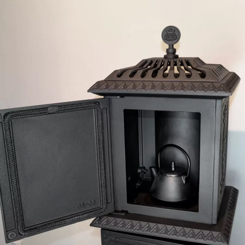 Westbo Victoria 240 Cast Iron Stove - Classic Wood Burning Fireplace for Cozy Home Heating & Cabin Decor