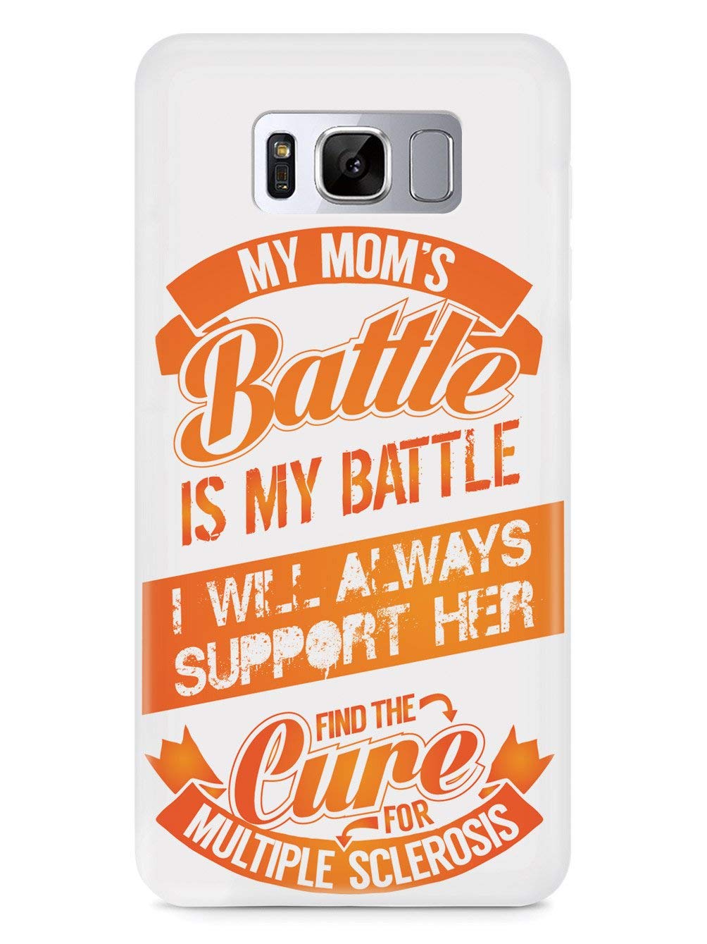 3D Textured Protective Phone Case for Samsung Galaxy S9 - MS Awareness Support - Durable Shockproof Cover with Grip - Perfect Gift for Mom, Multiple Sclerosis Warriors & Caregivers (Home, Office, Travel Use)