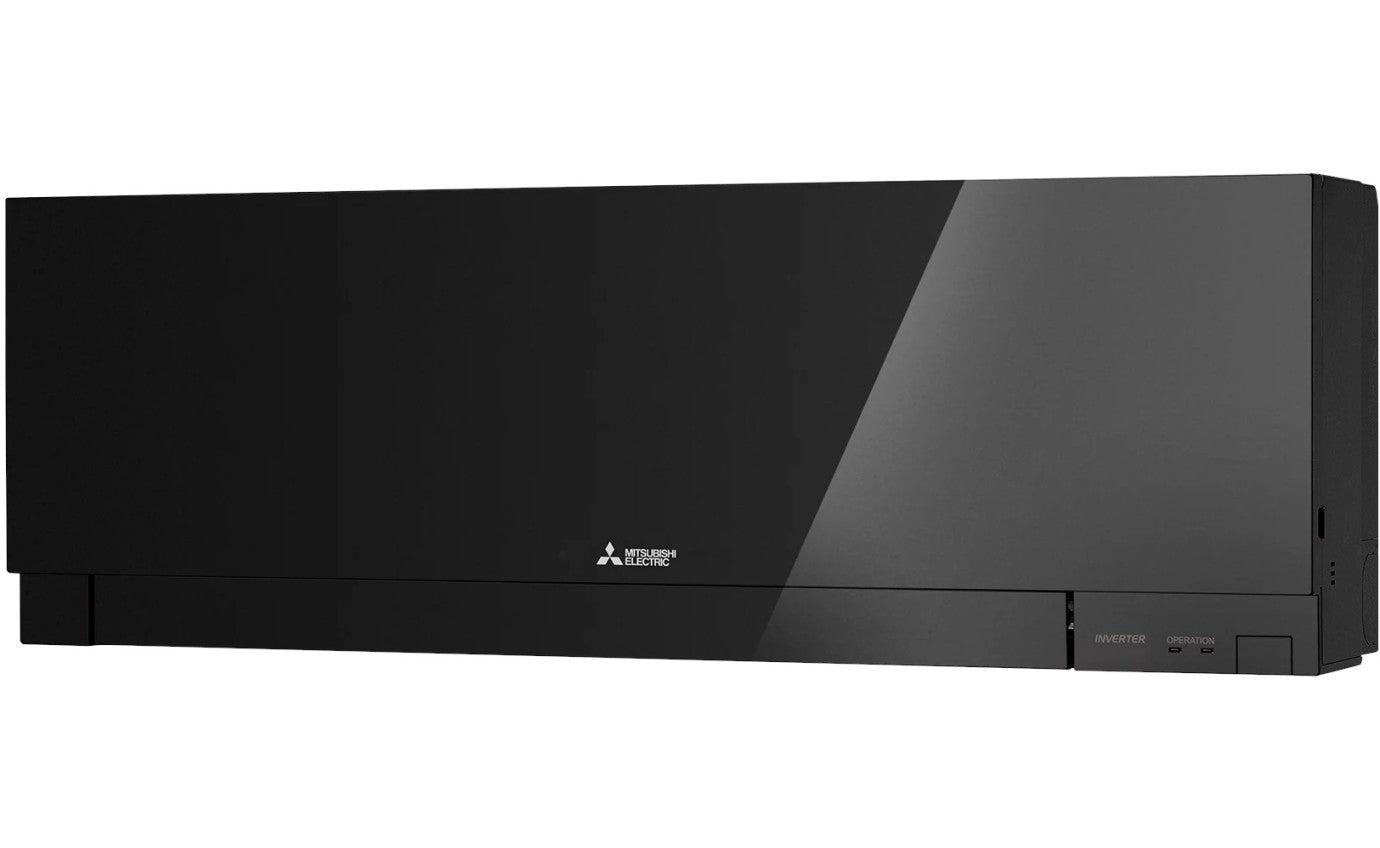 Mitsubishi 2.5kW/3.2kW Wall Mounted Inverter Air Conditioner - MSZEF25VGKDBKIT - Energy Efficient Cooling for Home & Office - Black