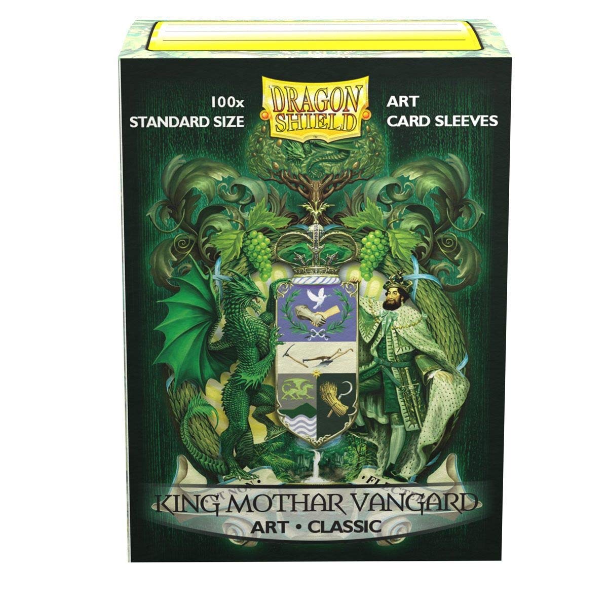Arcane Tinmen AT-12028 DS EDI Classic Art Vanguard Card Sleeves (100 Count) - Premium King Mothar Coat of Arms Design | Perfect for Trading Card Games, Collectible Card Protection & TCG Tournament Play