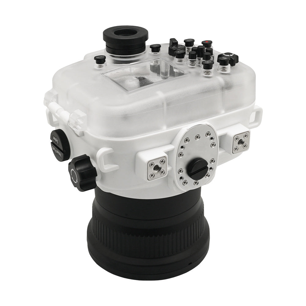 Sony A7 II NG V.2 Series 40M/130FT Underwater Camera Housing with Standard Port - White | Professional Waterproof Case for Scuba Diving, Snorkeling & Marine Photography
