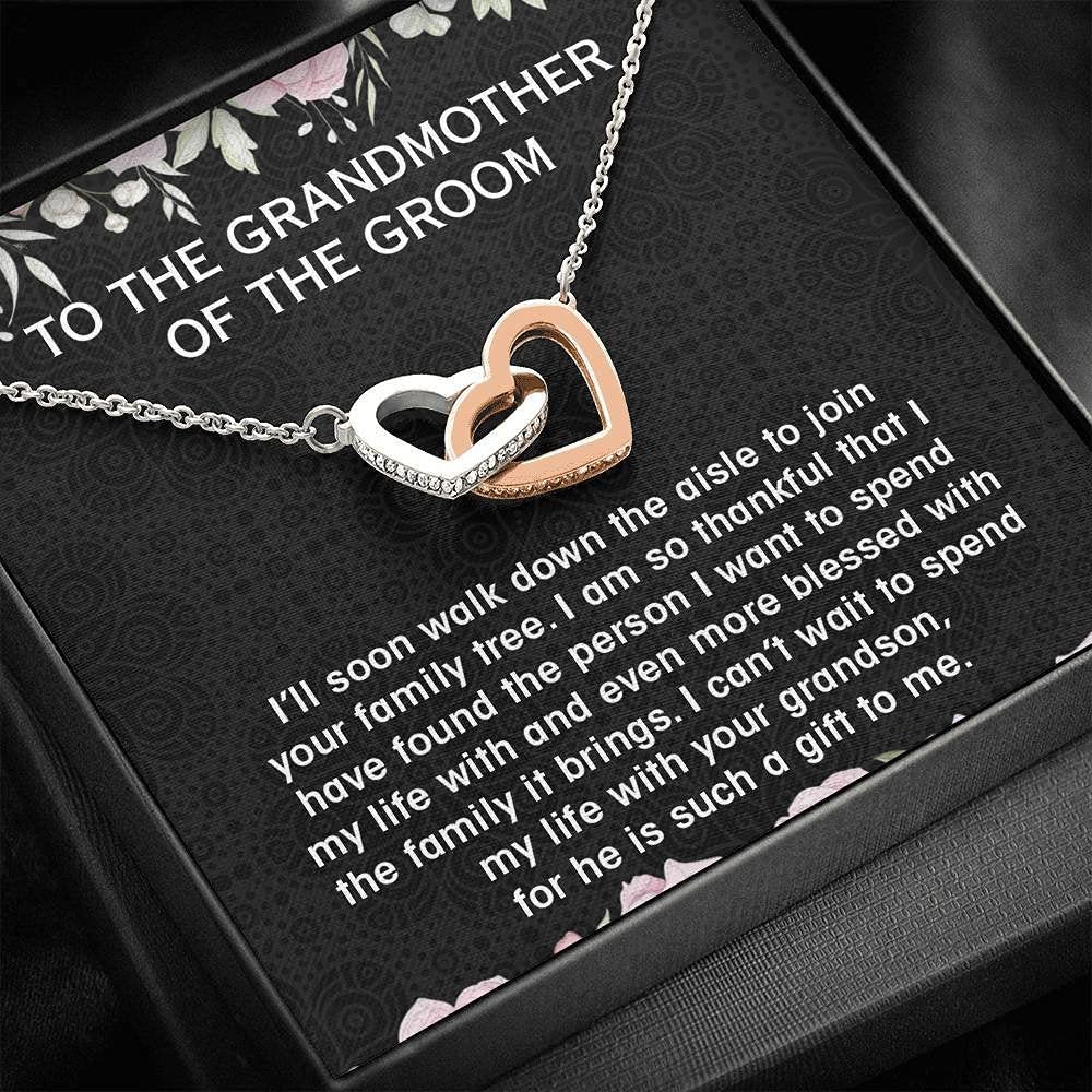 Personalized Two Hearts Necklace for Bonus Mom - Unique Gift for Unbiological Mother, Stepmom Birthday Present & Mother's Day Jewelry | Women's Fashion Necklace for Special Occasions & Heartfelt Moments