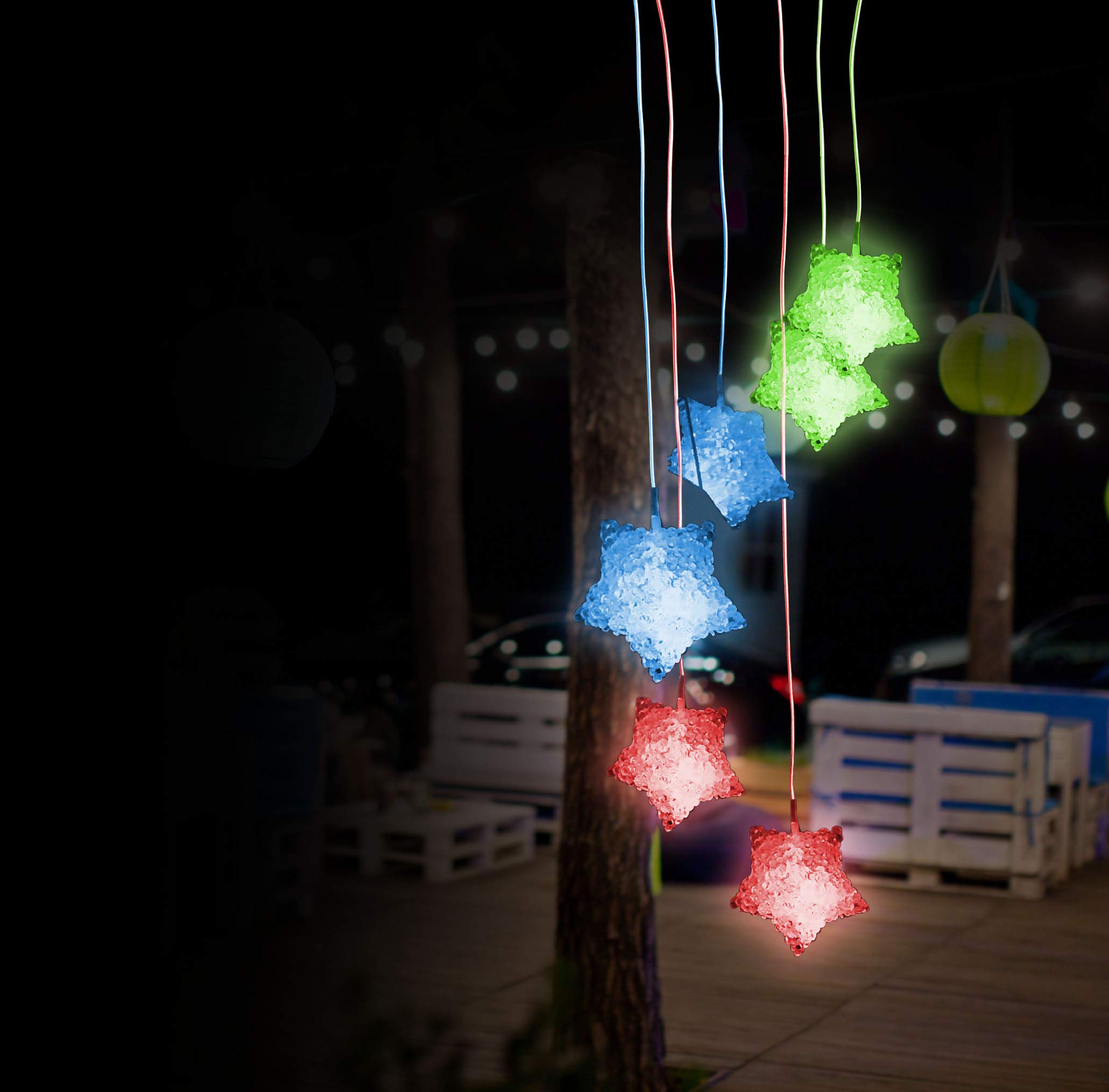 Solar Powered LED Star String Lights - Waterproof Outdoor Fairy Lights for Garden, Patio, Party & Christmas Decor - USB Charging & Remote Control - Perfect for Bedroom, Wedding, Festival & Holiday Lighting