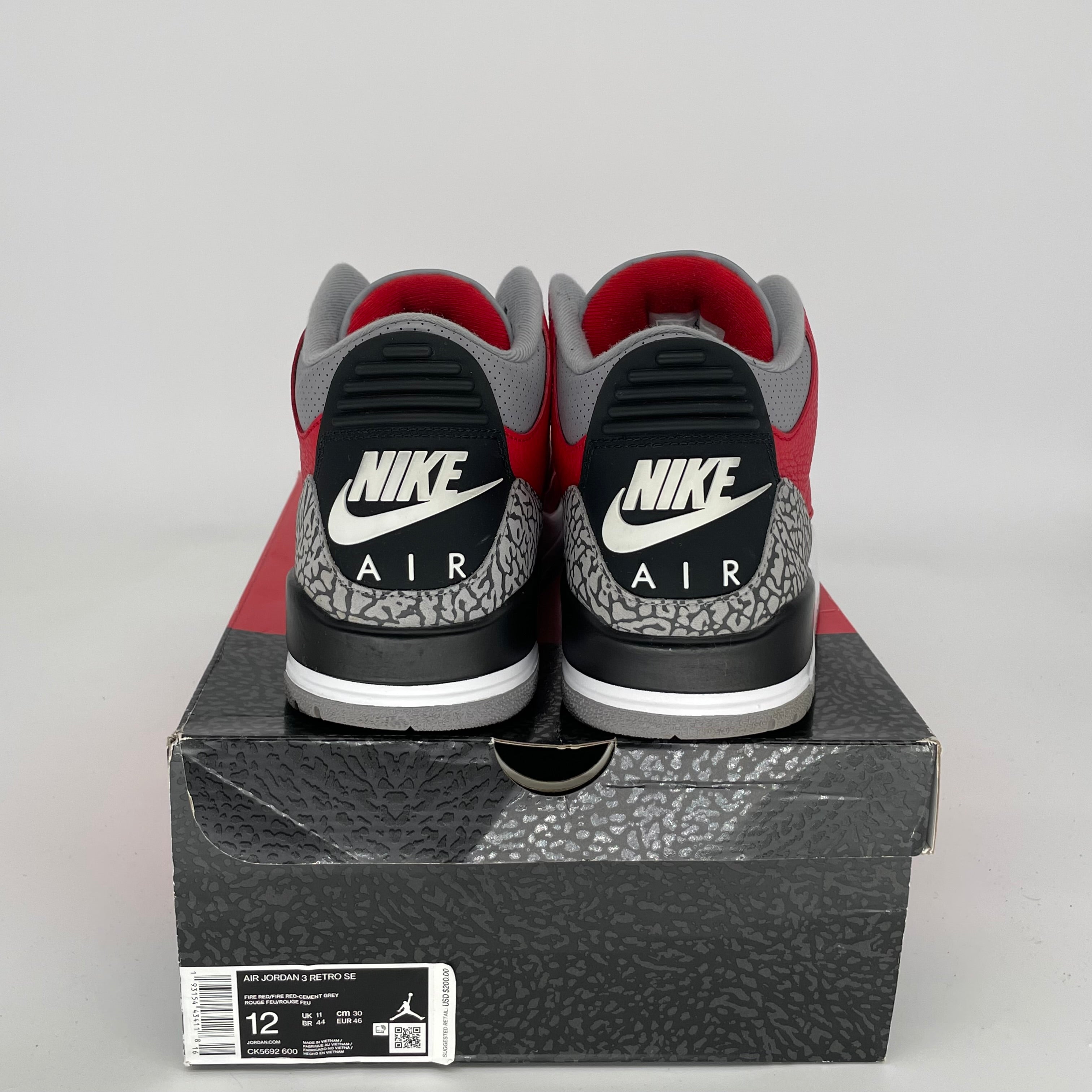 AIR JORDAN 3 UNITE Retro Basketball Shoes Men's Size 12 - CK5692-600 | Authentic Nike Sneakers for Streetwear & Basketball Games