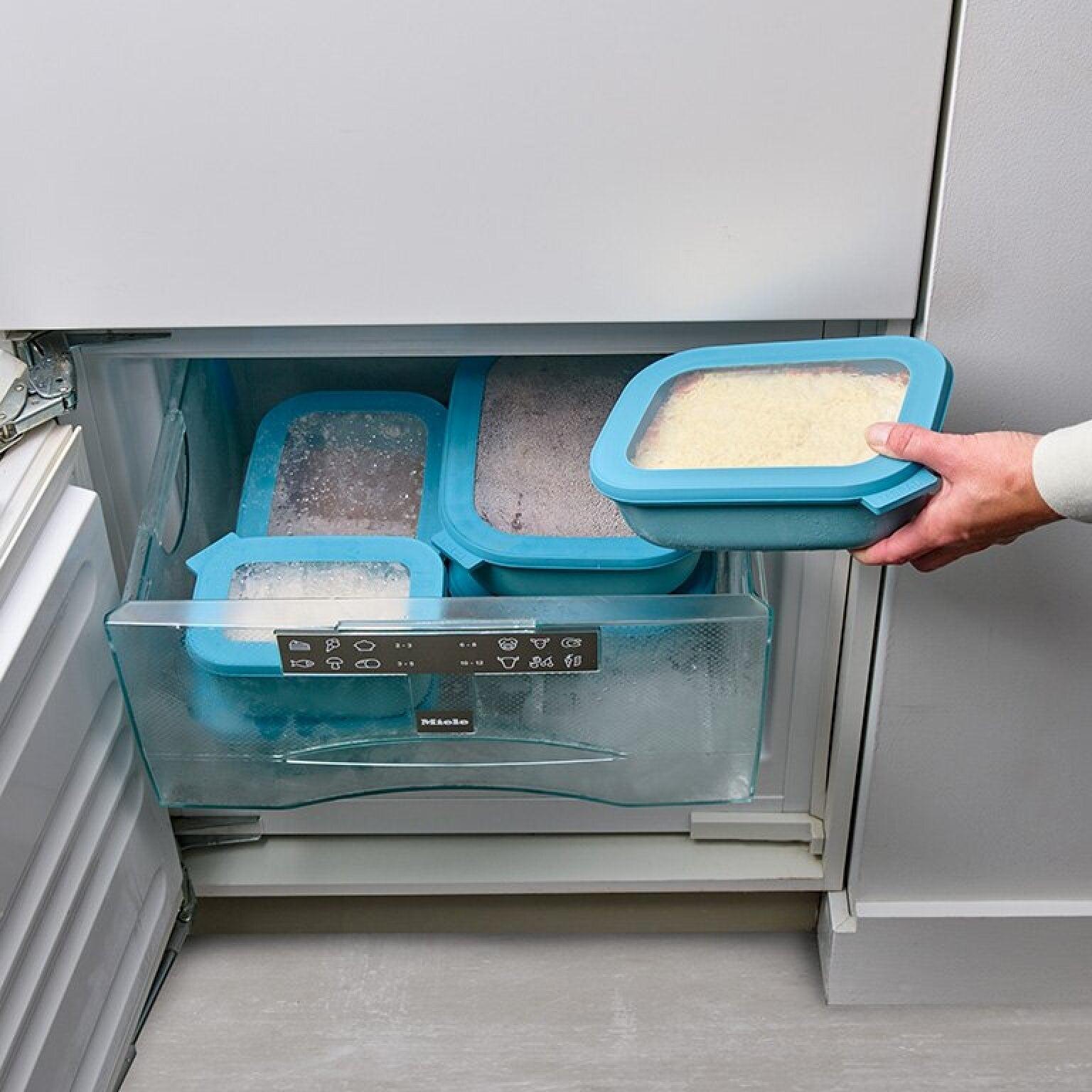 Cirqula 500mL Freezer Container Nordic Sage - Airtight Food Storage for Meal Prep, Leftovers & Freezing - Perfect for Home Kitchen & Office Lunch Storage