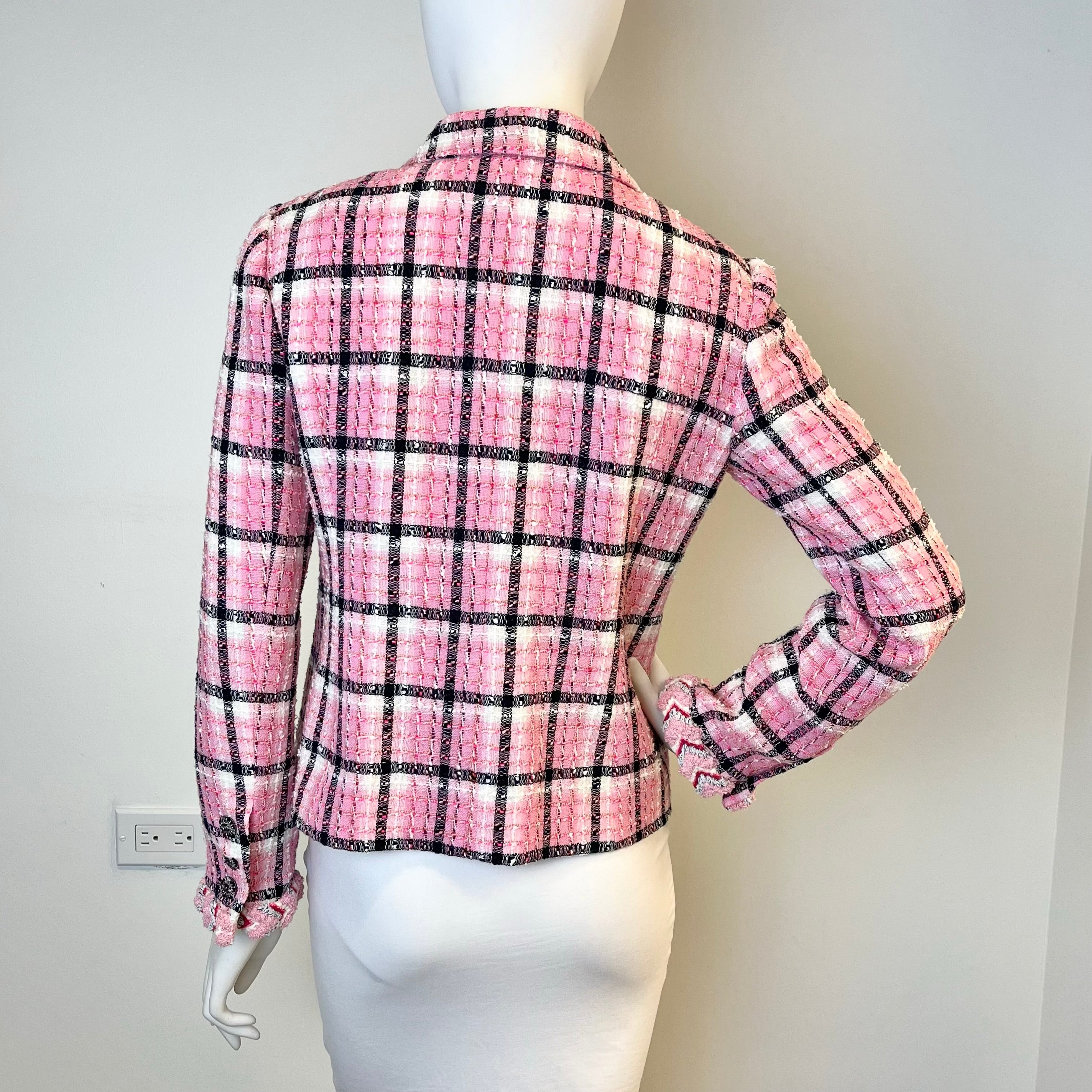 Chanel Tweed Jacket for Women - Classic Luxury Blazer with Elegant Design - Perfect for Office, Parties, and Special Occasions