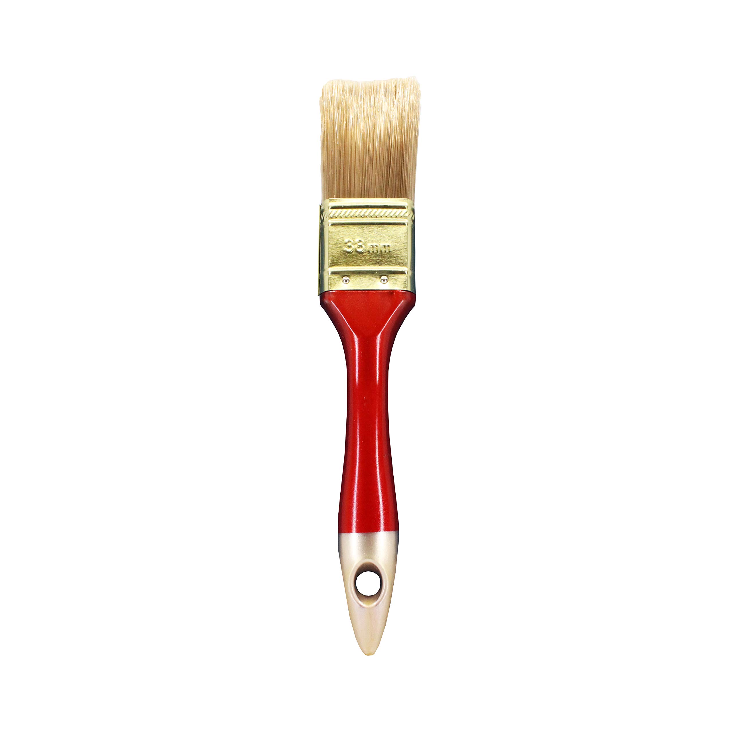 Kingman 1.5 Inch Paint Brush Set of 24 - Durable Plastic Handle Artist Brushes for Acrylic, Oil & Watercolor Painting - Perfect for DIY Crafts, Home Decor & Professional Art Projects