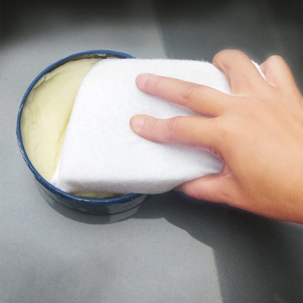 Premium Car Wax Applicator Pads - 2PCS Ultra-Soft Microfiber Sponge Waxing Pads for Car Polishing, Detailing & Cleaning (Round & Square) - Ideal for Vehicle, Home & Workshop Use