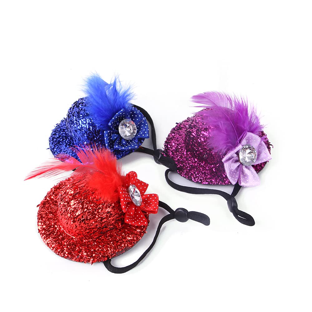 Sayelo Chicken Hats - Cute Rooster & Parrot Headdress for Halloween Pet Costumes | Multi-Purpose Pet Accessories for Parties, Cosplay & Photo Shoots