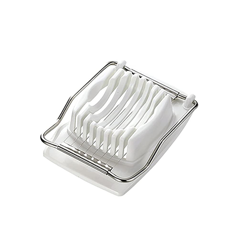 Premium Stainless Steel Egg Slicer with Cutting Wires - Quick & Efficient Hard Boiled Egg Cutter for Kitchen, Salad, Sandwiches and Meal Prep