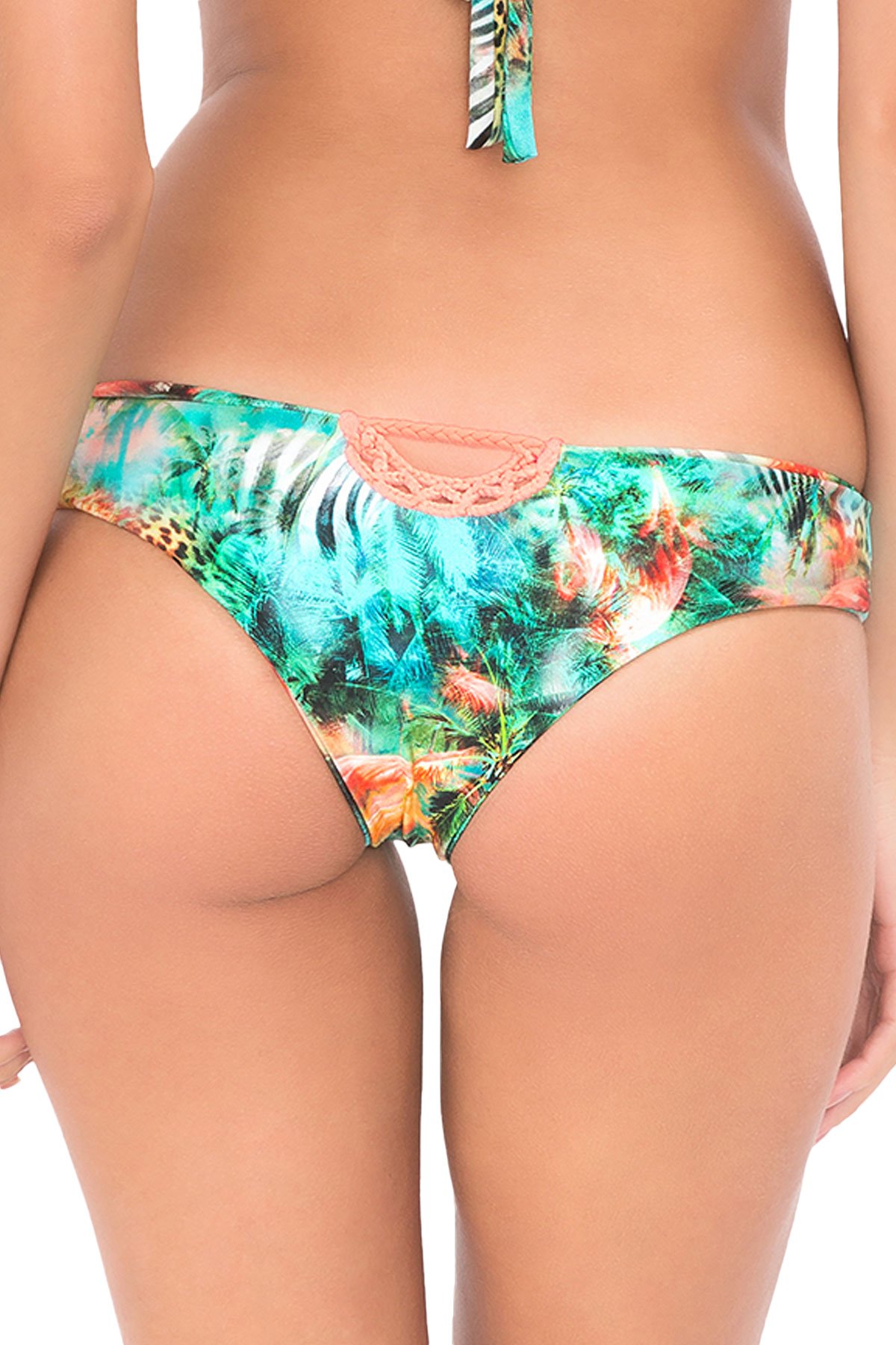 Luli Fama Women's Cheeky Cut Bikini Bottom - Sexy High Cut Swimwear for Beach & Pool Party | Perfect for Summer Vacation & Tropical Getaways