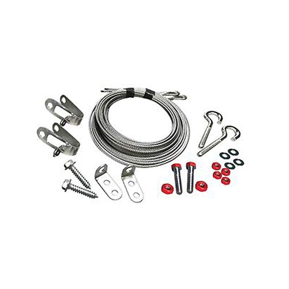 Garage Door Extension Spring Containment Kit with Hardware - Secure Safety System for Residential & Commercial Garage Doors | DIY Installation, Prevent Spring Breakage & Accidents