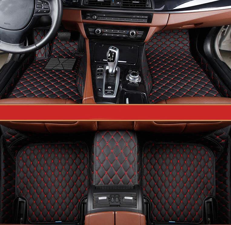 Black with red stitching