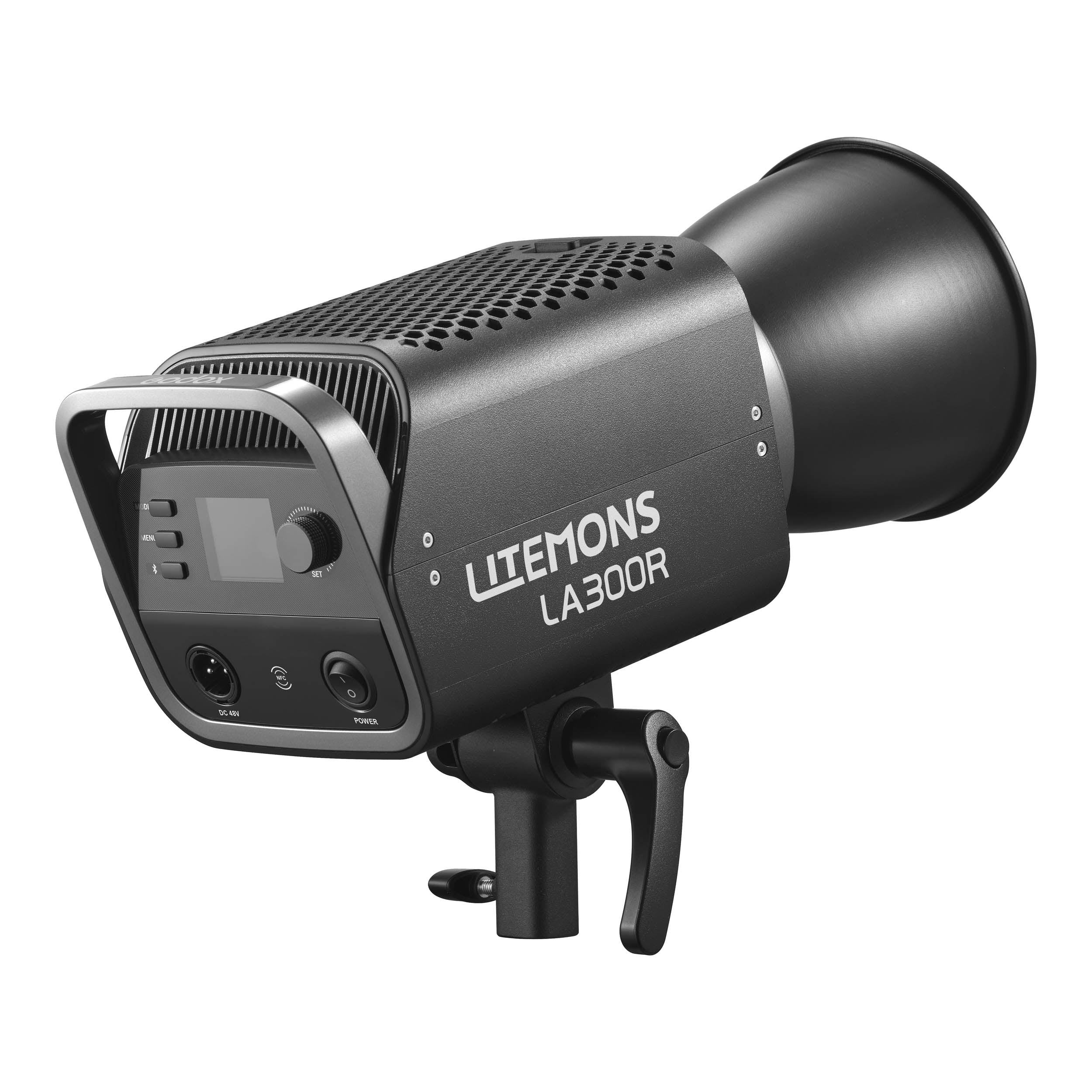 LITEMONS LA300R Full Color RGB COB LED Studio Light - Professional Photography & Video Lighting for YouTube, TikTok, Live Streaming (Black)