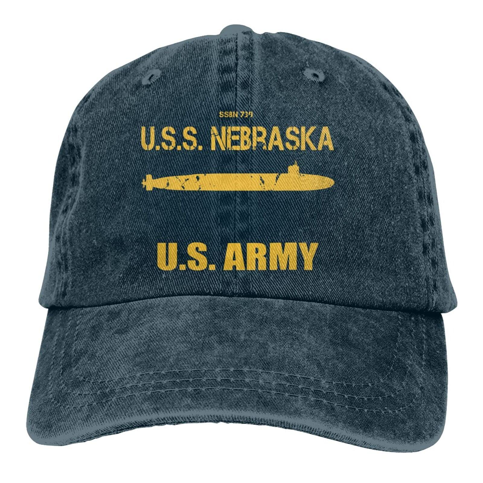 USS Nebraska SSBN 739 Unisex Baseball Cap - Adjustable Cowboy & Driver Hat for Men & Women - Perfect for Outdoor Activities, Sports & Casual Wear
