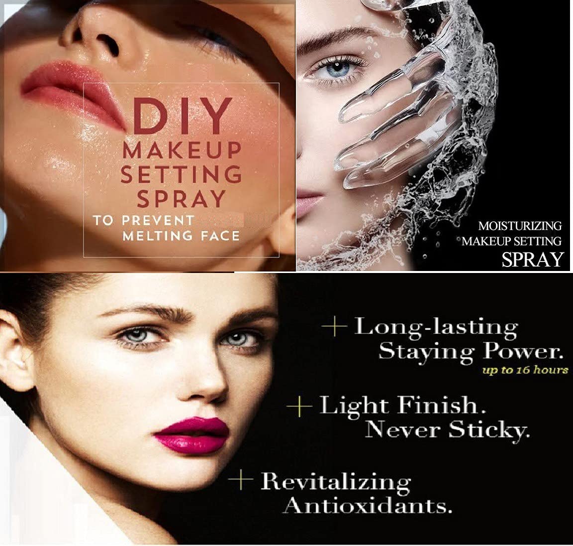 Best Long-Lasting Makeup Setting Spray & Primer Combo - Perfect Face Prep & Fixer for Flawless All-Day Wear | Ideal for Weddings, Photos & Hot Weather
